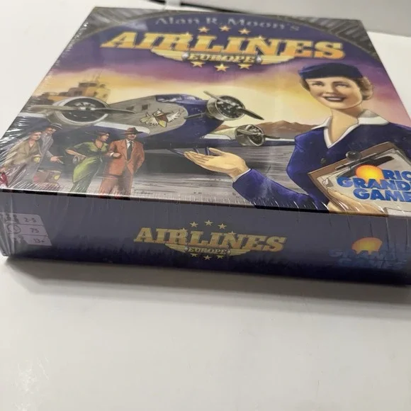 Airlines Europe Board Game Rio Grande Games Alan R. Moon 2011 Brand New OOP - Picture 3 of 3